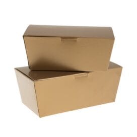 Κουτί συσκευασίας γλυκών χάρτινο μπρονζέ 1 τεμ.