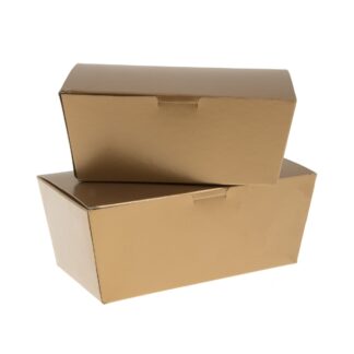 Κουτί συσκευασίας γλυκών χάρτινο μπρονζέ 1 τεμ.