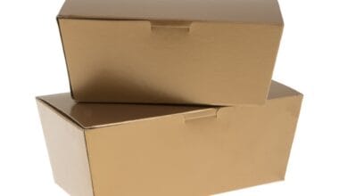 Κουτί συσκευασίας γλυκών χάρτινο μπρονζέ 1 τεμ.