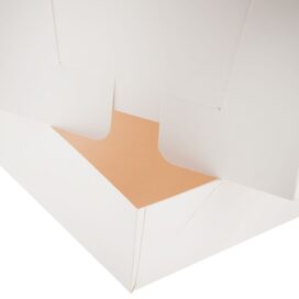 Κουτί τούρτας χάρτινο τετράγωνο λευκό Υ15εκ. 1 τεμ. - Image 4