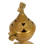 Λιβανιστήρι μεταλλικό κλασικό κωνικό σταυρός μικρό 1 τεμ. - Image 4