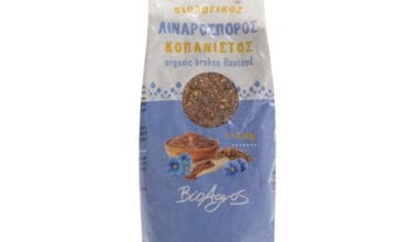 Λιναρόσπορος κοπανιστός Βιο Αγρός ΒΙΟ 350 γρ.