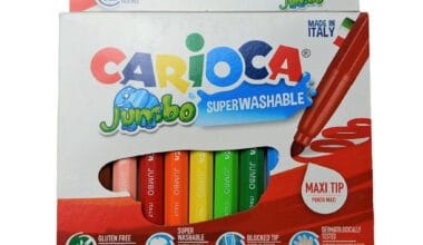 Μαρκαδόροι ζωγραφικής Carioca Jumbo Super Washable σετ 12 χρώματα (χωρίς γλουτένη)
