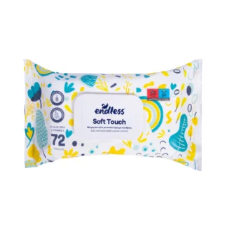 Μωρομάντηλα Endless Soft Touch με αλόη & βιτ. Ε 72 τεμ.