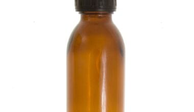 Μπουκαλάκι γυάλινο καραμελέ με πώμα ασφαλείας 100ml