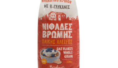 Νιφάδες βρώμης ολικής Βιο Αγρός ΒΙΟ 500 γρ.