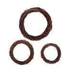 Στεφάνι διακόσμησης μπαμπού (bamboo) καφέ φυσικό 1 τεμ.