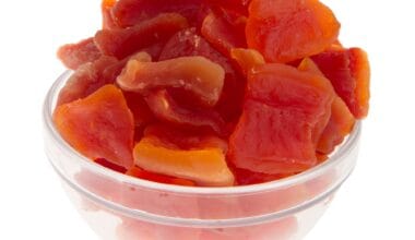 Παπάγια αποξηραμένη χωρίς ζάχαρη