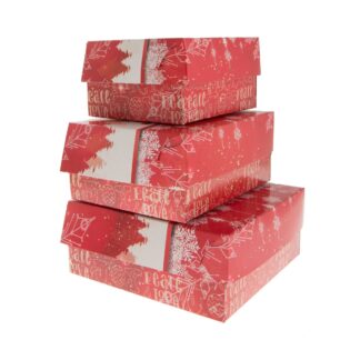 Παστόκουτα αλουμινίου Χριστουγεννικάτικα κόκκινα 10 κιλά