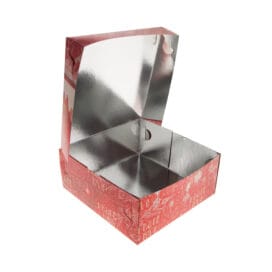 Παστόκουτα αλουμινίου Χριστουγεννικάτικα κόκκινα 10 κιλά - Image 2