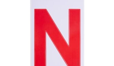 Πινακίδα "Ν" (νέος οδηγός) i-Sima αυτοκόλλητη pvc (ΑΣΜ3699)