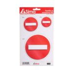 Πινακίδες "Απαγορεύεται η είσοδος" i-Sima αυτοκόλλητες pvc 3 τεμ. (ΑΣΜ3687)