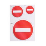 Πινακίδες "Απαγορεύεται η είσοδος" i-Sima αυτοκόλλητες pvc 3 τεμ. (ΑΣΜ3687) - Image 2