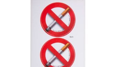 Πινακίδες "Απαγορεύεται το κάπνισμα" i-Sima αυτοκόλλητες pvc 2 τεμ. (ΑΣΜ3707)