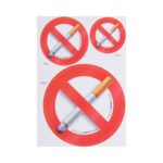Πινακίδες "Απαγορεύεται το κάπνισμα" i-Sima αυτοκόλλητες pvc 3 τεμ. (ΑΣΜ3705) - Image 2