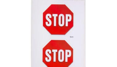 Πινακίδες "Stop" i-Sima αυτοκόλλητες pvc 2 τεμ. (ΑΣΜ3683)