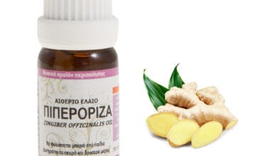 Πιπερόριζα (τζίντζερ) αιθέριο έλαιο 10ml