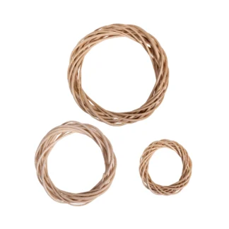 Στεφάνι διακόσμησης μπαμπού (bamboo) φυσικό 1 τεμ.