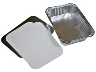 Ταψιά αλουμινίου μίας χρήσης No. 204 με καπάκι 3 τεμ.
