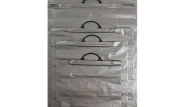 Τσάντες πλαστικές χεράκι ασημί 5 κιλά