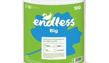 Χαρτί κουζίνας Endless Big ρολό 100 μ. - 950 γρ.