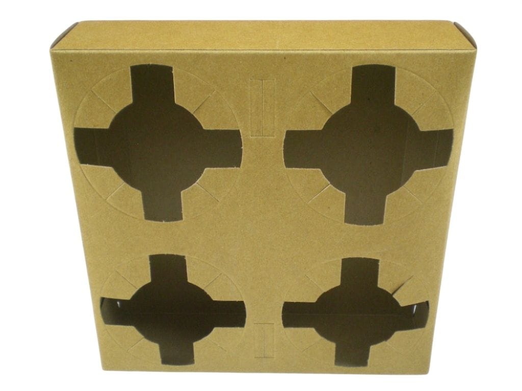 Χάρτινη θήκη μεταφοράς καφέ 4 θέσεων 25 τεμ. - Image 2