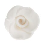 Ζαχαρωτό διακοσμητικό για δίσκους μνημοσύνου τριανταφυλλάκι Γ' λευκό 1 τεμ. - Image 2