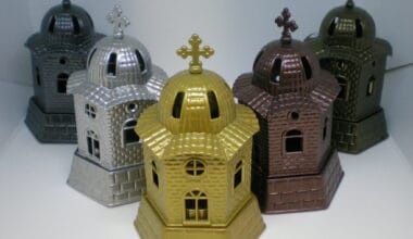 Καντήλι μεταλλικό εξάγωνη εκκλησία 1 τεμ.