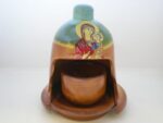Καντήλι πήλινο καμπάνα ανοιχτή μικρό Παναγία 1 τεμ. (17702) - Image 4