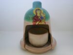 Καντήλι πήλινο καμπάνα ανοιχτή μικρό Παναγία 1 τεμ. (17702) - Image 3