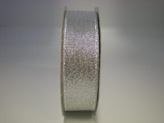 Κορδέλα διακοσμητική μεταλλιζέ ασημένια 18mm 20 μ.