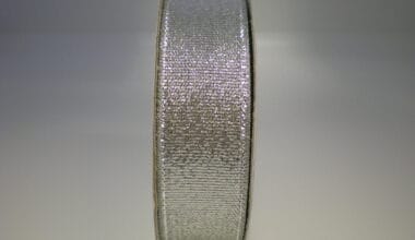 Κορδέλα διακοσμητική μεταλλιζέ ασημένια 18mm 20 μ.