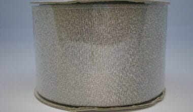 Κορδέλα διακοσμητική μεταλλιζέ ασημένια 47mm 10 μ.