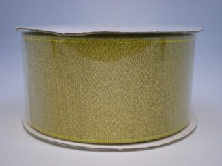 Κορδέλα διακοσμητική μεταλλιζέ χρυσή 38mm 10 μ.