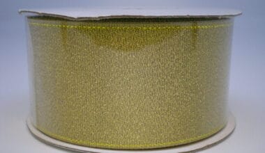 Κορδέλα διακοσμητική μεταλλιζέ χρυσή 38mm 10 μ.