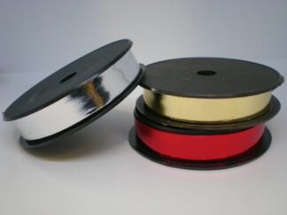 Κορδέλα διακοσμητική χρωματιστή μεταλλιζέ 19mm 46 μ.