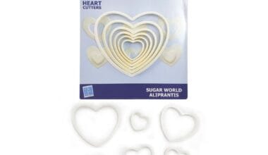 Κουπάτ πλαστικό Αλιπράντης καρδιές 6 τεμ. (018.04.430)