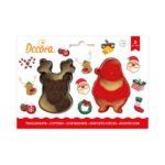 Κουπάτ πλαστικό Decora Άγιος Βασίλης-τάρανδος σετ 2 τεμ. (028.02.937)