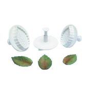 Κουπάτ-σφραγίδα Αλιπράντης φύλλα τριαντάφυλλου 3 τεμ. (017.02.010)