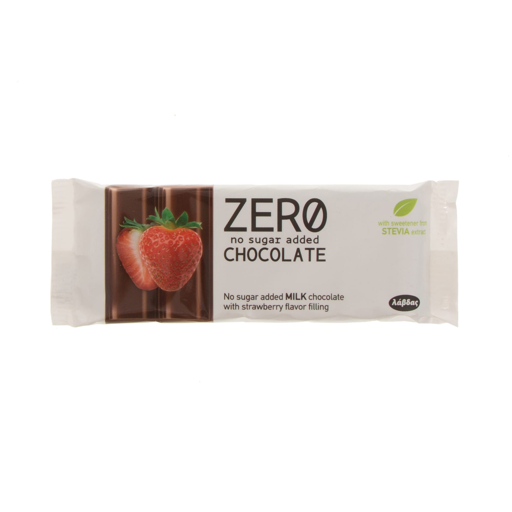 sokolata-zero-no-sugar-added-me-stevia-galaktos-fraoula-32g-new Σοκολάτα Zero No Sugar Added με στέβια γάλακτος φράουλα 32 γρ. - Image 1