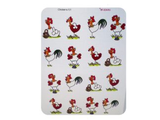 Χαλκομανίες νερού CHICKENS01