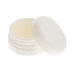 Βαζάκι πλαστικό στρογγυλό λευκό 35ml - Image 2