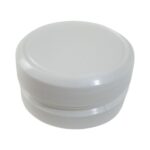 Βαζάκι πλαστικό στρογγυλό λευκό 35ml - Image 3