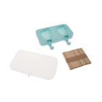 Φόρμα σιλικόνης για παγωτό ξυλάκι 2 θέσεων πατούσες (65035) - Image 2