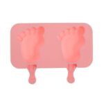 Φόρμα σιλικόνης για παγωτό ξυλάκι 2 θέσεων πατούσες (65035)