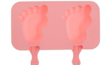 Φόρμα σιλικόνης για παγωτό ξυλάκι 2 θέσεων πατούσες (65035)