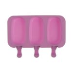 Φόρμα σιλικόνης για παγωτό ξυλάκι 3 θέσεων (65033)