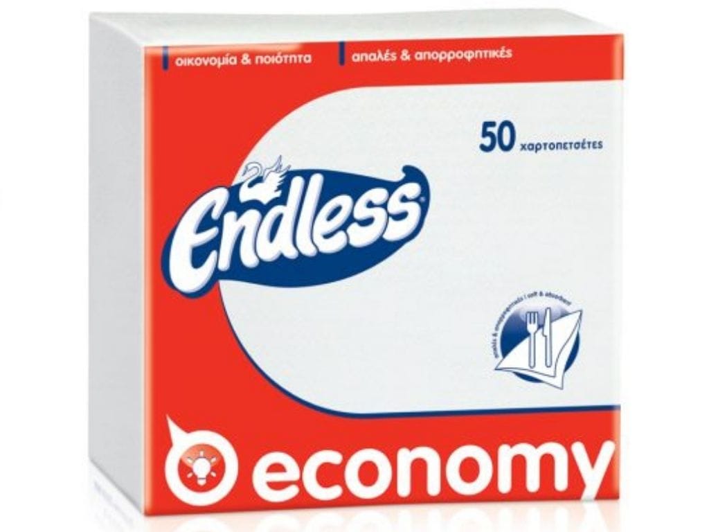 xartopetsetes-endless-economy-50fylla Χαρτοπετσέτες Endless Economy 50 φύλλα - Image 1