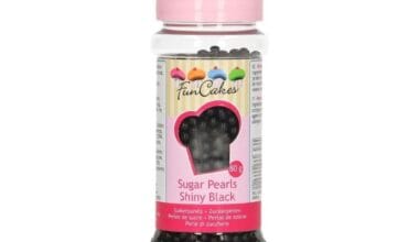 Πέρλες μαύρες ζαχαρωτές 4mm Fun Cakes 80 γρ. (011.11.725)