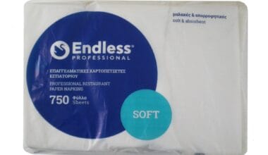 Χαρτοπετσέτες Endless Professional Εστιατορίου Soft λευκές 750 φύλλα